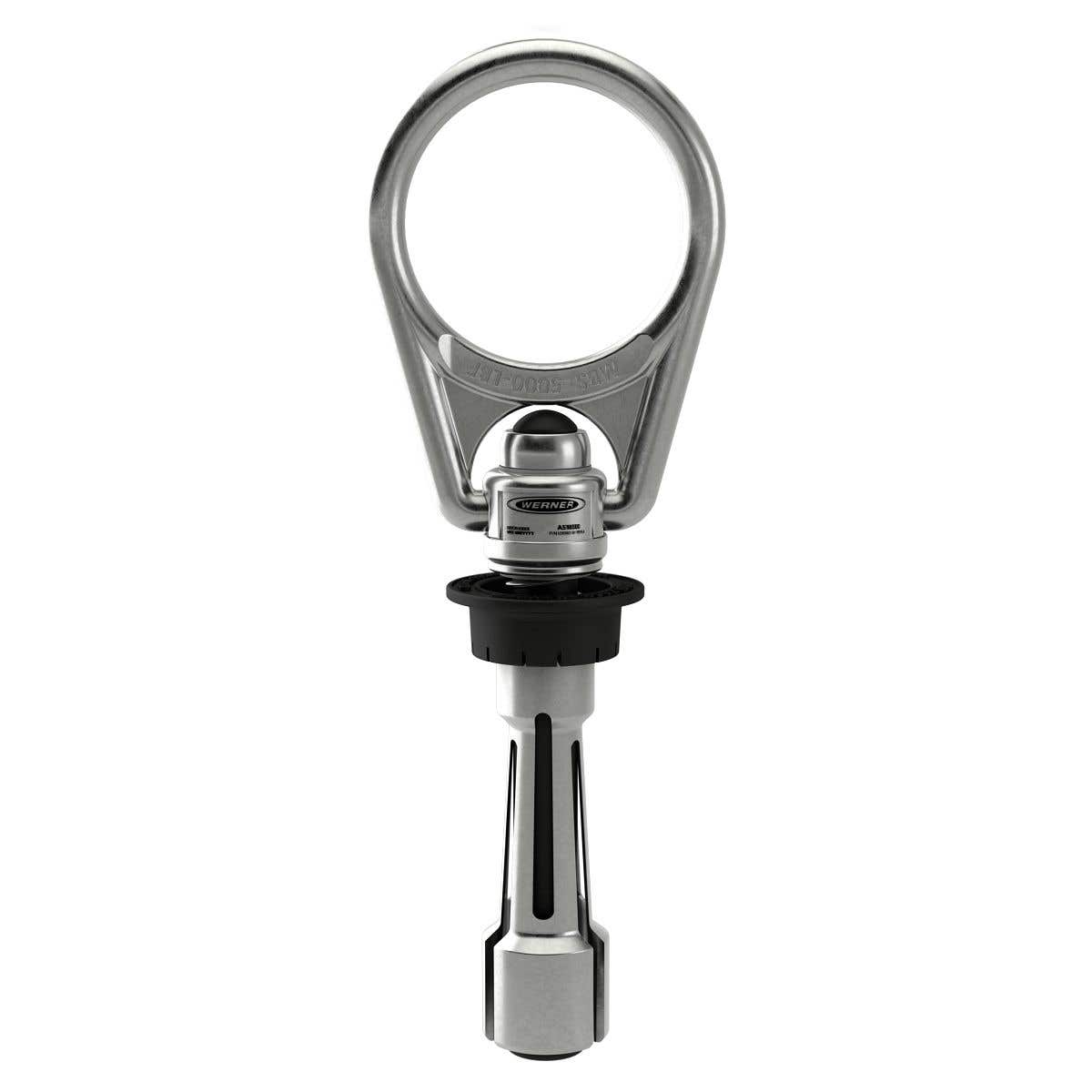 A510300 R3 5K Reusable Omni-Directional D-Ring Concrete Anchor with Quick Release, Anchor Size 7.5(L) x 2.68(W) with 2 Connection, Rated for 5,000 lb Minimum Breaking Strength, Stainless Steel