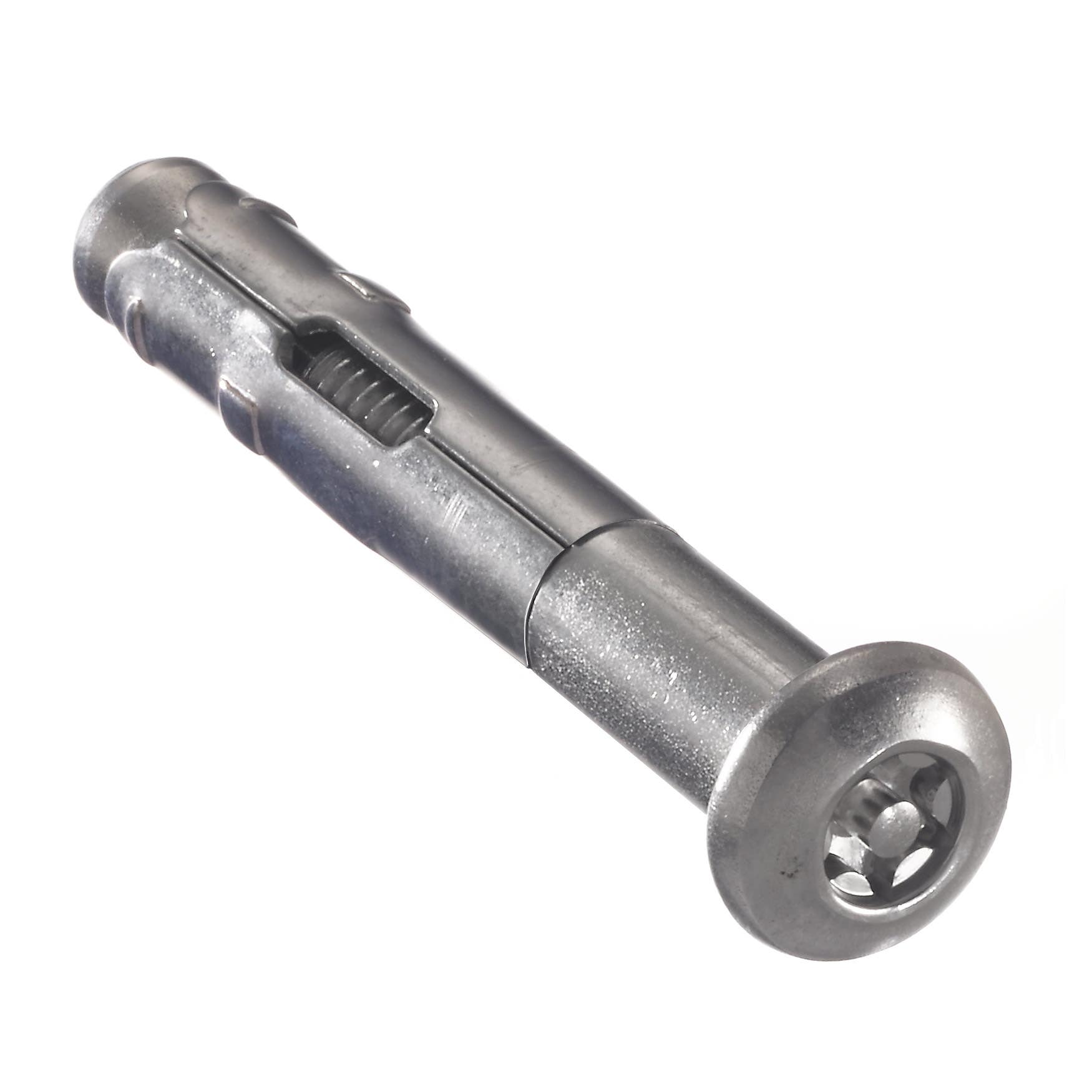 1/2" x 3-1/4" Button Head Tamper-Resistant Secure-Bolt Sleeve Anchors, Stainless Steel Post & Anchor Body, #55 Torx Security Drive
