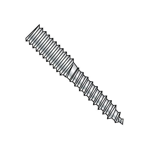 #10-24 x 2" Hanger Bolts, Steel, Zinc Plated