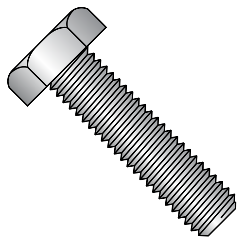 5/16"-18 x 4" Hex Head Tap Bolts, Fully Threaded, 18-8 Stainless Steel