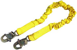 3M DBI Sala ShockWave 2 6' Tubular Web Shock Absorbing Lanyard, Single Leg, Snap Hooks at Each End