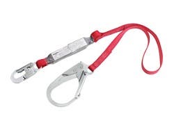 Protecta PRO™ Pack Shock Absorbing Lanyard 6ft with 2 1/4" Rebar Hook on leg end, CAP 1340125