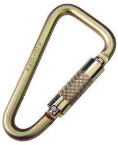 3M DBI Sala Saflok Steel Carabiner with Self Closing/Locking Gate, 1-3/16" Gate Opening