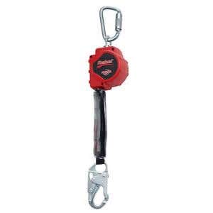 3M 3100425, 11' Protecta Rebel Self Retracting Lifeline, 1 Polyester Web with Steel Snap Hook, Swiveling Anchorage and Anchorage Carabiner