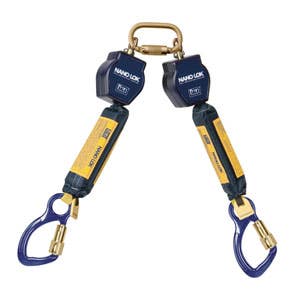 3M™ DBI-SALA® Nano-Lok™ Twin-Leg Quick Connect Self Retracting Lifeline, Web 3101271, 6 ft. (1.8 m), 1 EA