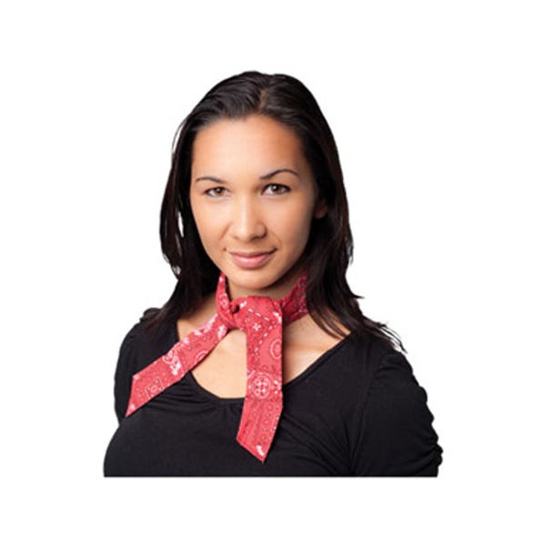 CA-VBCR, EZ-Cool Evaporative Cooling Bandana, Polycotton, Cowboy Red