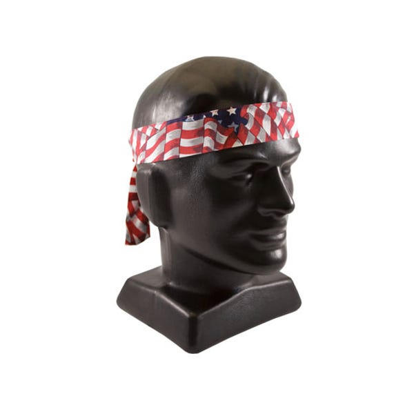 CA-VBP, EZ-Cool Evaporative Cooling Bandana, Polycotton, Patriotic
