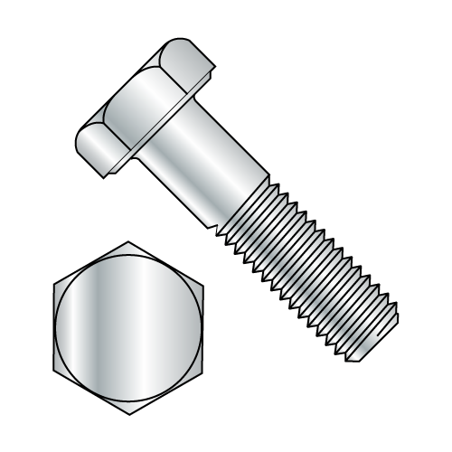 1/4-20 x 1 Grade 2 Hex Head Cap Screws, 25C100HCS2Z