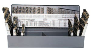 115 Piece XL5 Brute Platinum Jobber Drill Set, 1/16" - 1/2" by 64ths, #1 - #60, A - Z, Champion SS150-XL5