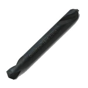 5/32" x 2" - 1805 Double End Sheeter Drills, 135 Degree Split Point, High Speed Steel, 1/2" Flute Length, Black Steam Oxide Surface Treatment, Champion 1805-5/32