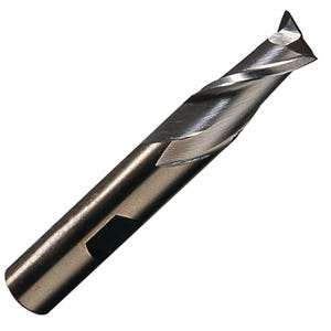 1-3/8" x 1" - 600 High Speed End Mill - Single End, Center Cutting, 2 Flute, Right Hand Helix, High Speed Steel, Champion 600-1-3/8X1