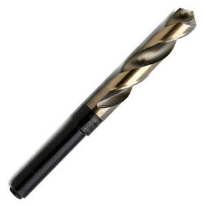 1" x 6" - 712CO Heavy Duty Cobalt Silver & Deming Drill, 1/2" Straight Shank, 118 Degree Drill Point, Cobalt Steel, Gold Oxide Finish, Champion 712CO-1