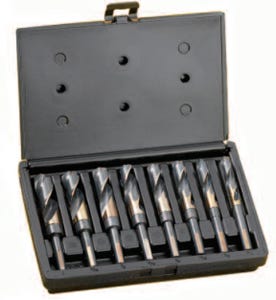 8 Piece XG12 BlackGold® Silver & Deming Drill Set, 9/16" - 1" by 16ths in Plastic Case, Champion XG12-8P