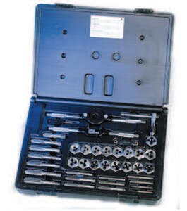 40 Piece Metric 302M Plug Taps & CS30M Hex Dies Set, CHA CS40MP