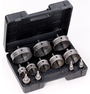 Champion CT7 6 Piece Plumbers Carbide Tipped Hole Cutter Set, Includes: 3/4", 7/8", 1-1/8", 1-1/2", 1-3/4" & 2-1/4" in Plastic Case