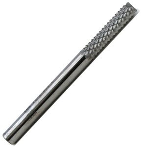 D-5 - Solid Carbide Fiberglass Router, Drill End, 1/4" Cutter Diameter, 1/4" Shank Diameter, 3/4" Flute Length, 2" Overall Length
