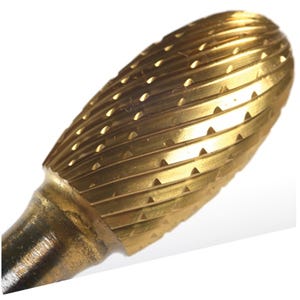 USE6 Cylinder Radius End Carbide Bur for Contouring (Uncoated), 5/8" Cutting Diameter, 1" Length of Cut, Double Cut, Champion USE6