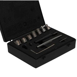 Champion SMC 13 Piece Sheet Metal Cutter Set, Includes: 1/4" - 3/4" Sheet Metal Cutters, Arbor, Pilot Pin, Hex Key, Small & Larger Washer and Center Punch