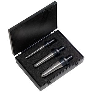3 Piece Brute Platinum XSR Step Reamer Set, Includes: XSR-5/16X9/16, XSR-9/16X13/16 & XSR-13/16X1-1/16, Champion Cutting Tool