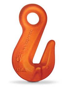1/2" Cradle Grab Hook - Eye Hook, Rated Load: 15,000 lbs, Dual Rated For Use: HA800 or HA1000, Columbus McKinnon 559750, Made in USA - 1/EA