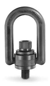 Heavy Duty Hoist Ring, Rated Load: 500 lbs, 1/4"-20 Thread, Columbus McKinnon 433112, Made in USA - 1/EA