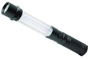 Coleman Cable L1407 16 LED Cordless Trouble Light with High Powered LED Spotlight, Laser Pointer and Heavy Duty Magnet on Handle