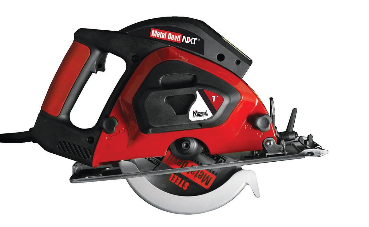 M.K. Morse, 7" Metal Devil Steel Cutting Circular Saw, 3500 RPM, 120 Volt, 9 Amp Motor, NXT Blade Included