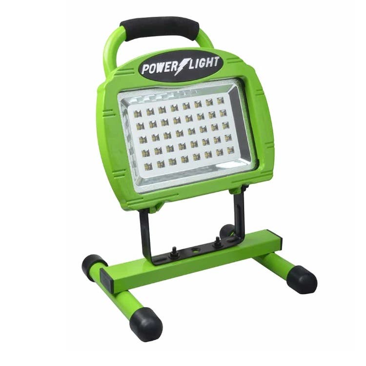 Coleman Cable L1324 40 LED Eco Zone Portable Work Light, 1224 Lumens, Indoor/Outdoor Use, 18/3 AWG 3 ft. Cord, Bright Green
