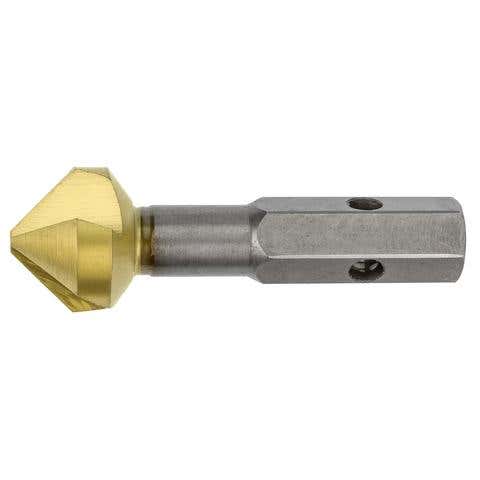 1" VersaDrive® Countersink, 82 Degree Point Angle, 11mm VersaDrive Hex Shank, High-Grade Tool Steel / Titanium Coating