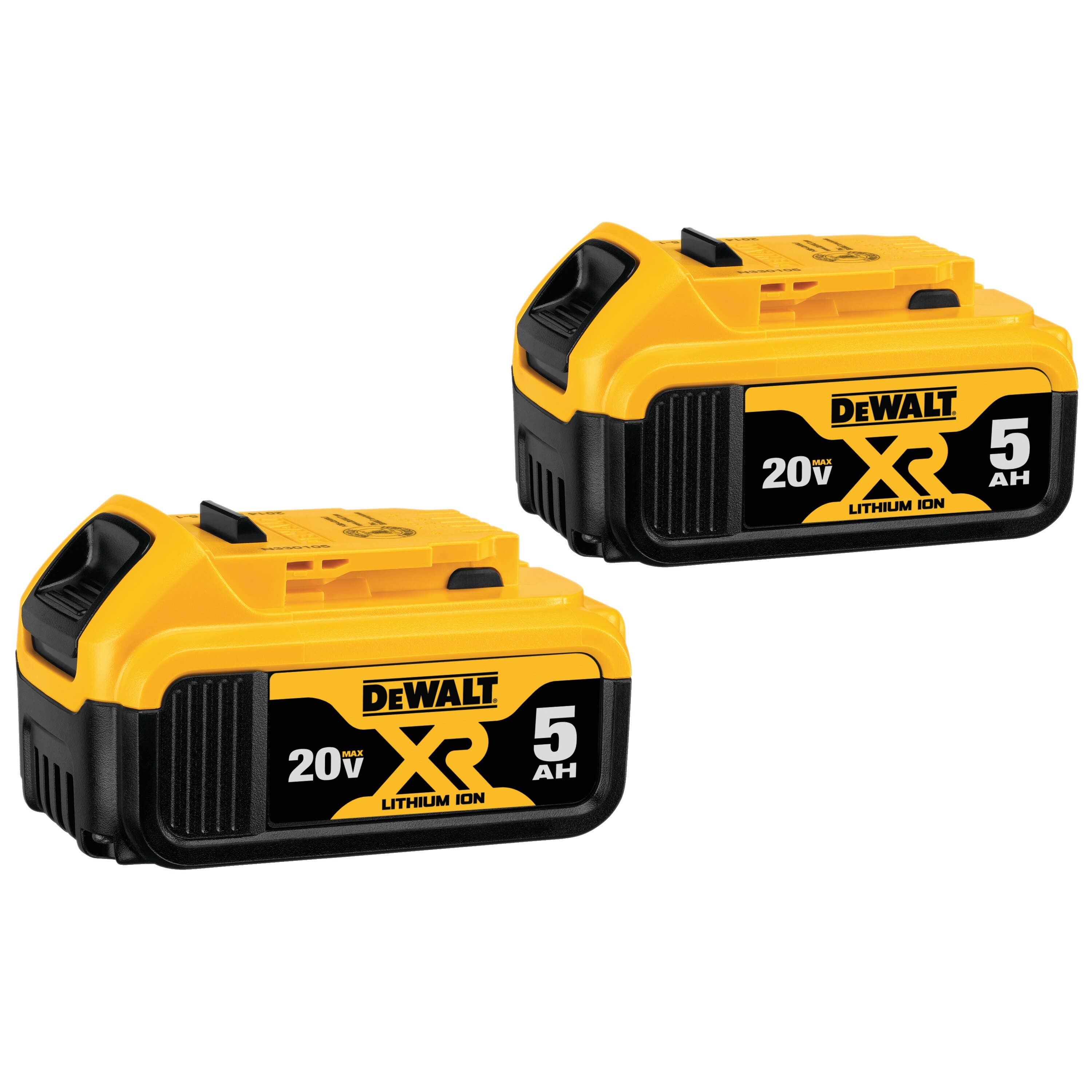 20V MAX* Premium XR Lithium Ion Battery Dual Pack (5.0 Ah), DeWalt® DCB205-2