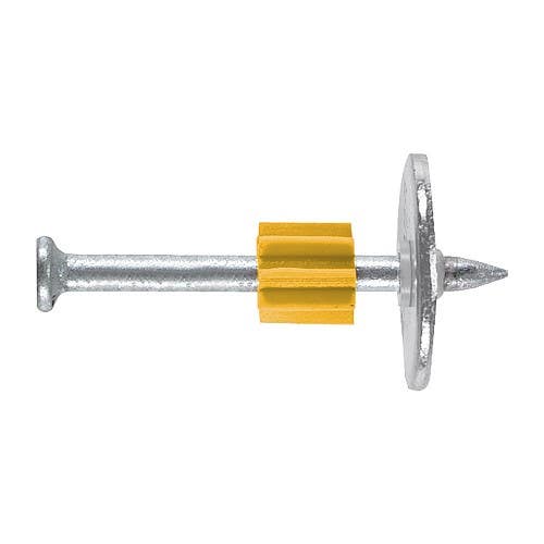 3" Powers .300 Head Drive Pins with 1" Washer for Powers Powder Actuated Fastening Systems, .145 Shank Diameter