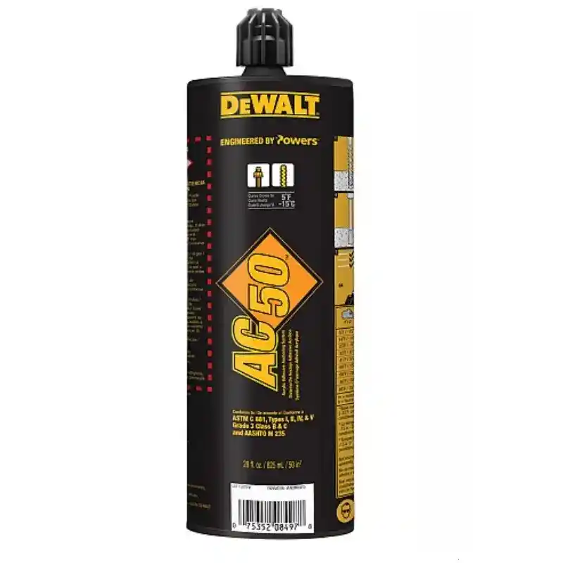 AC50 Two-Component Adhesive Anchoring System, 14 oz. Coaxial Cartridge