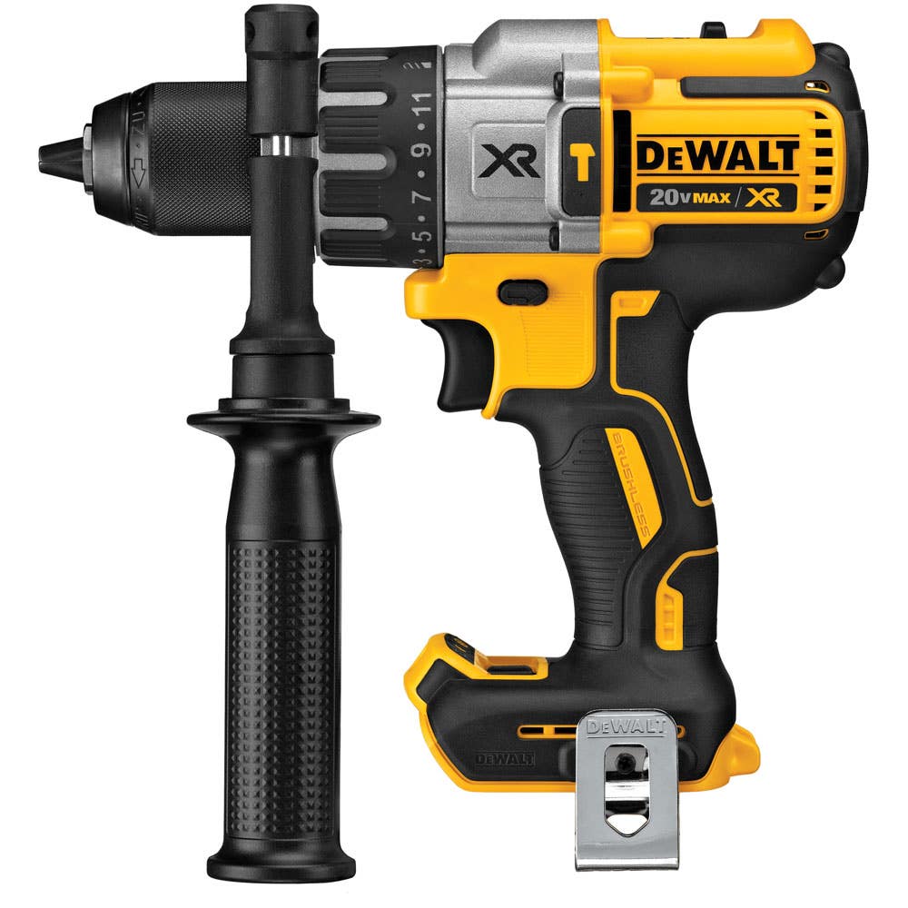 20V MAX* XR® Lithium-Ion Brushless 3-Speed Hammer Drill/Driver (Tool Only) with Lanyard Ready Attachment Point
