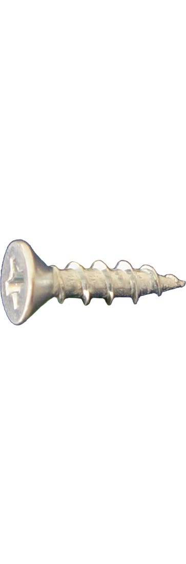#6 x 5/8" Coarse Threaded Hinge Screws, 18 Threads Per Inch, Phillips Flat Head, #2 Driver, Zinc Plated