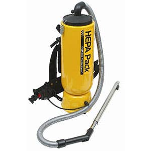 2.5 Gallon HEPA Back Pack Vacuum, 5 Point Adjustable Harness, Dustless 15505