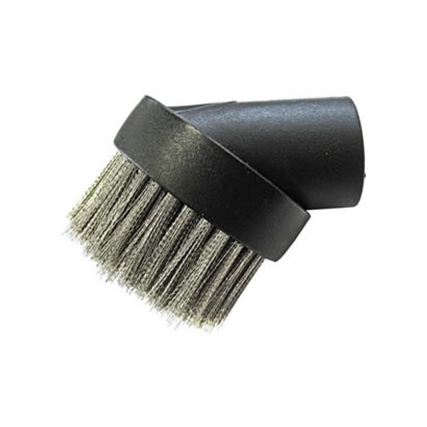 Ash Vacuum 1-1/4" Round Wire Brush Tool, 1" Wire Bristles, Dustless 14113