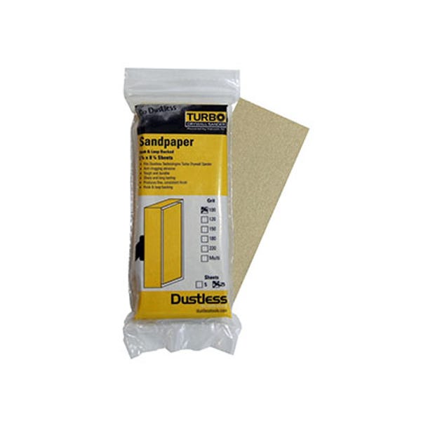 80 Grit Sandpaper, Hook & Loop Backing, Dustless 54401