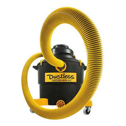 16 Gallon HEPA Wet/Dry DustlessVac with 12 ft. x 1.5" Hose, Dustless D1606