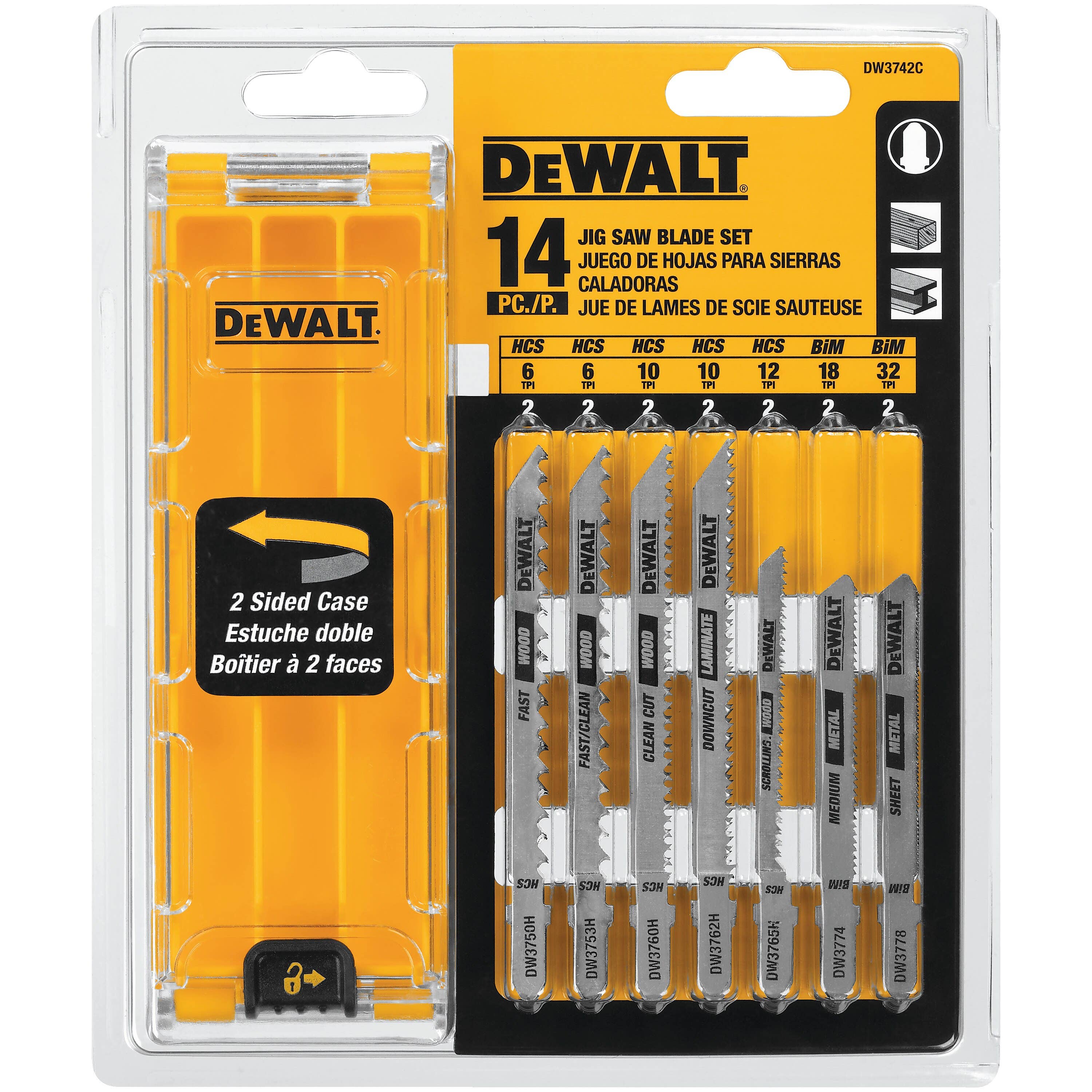 14/PC T-SHANK JIG SAW BLADE SET
