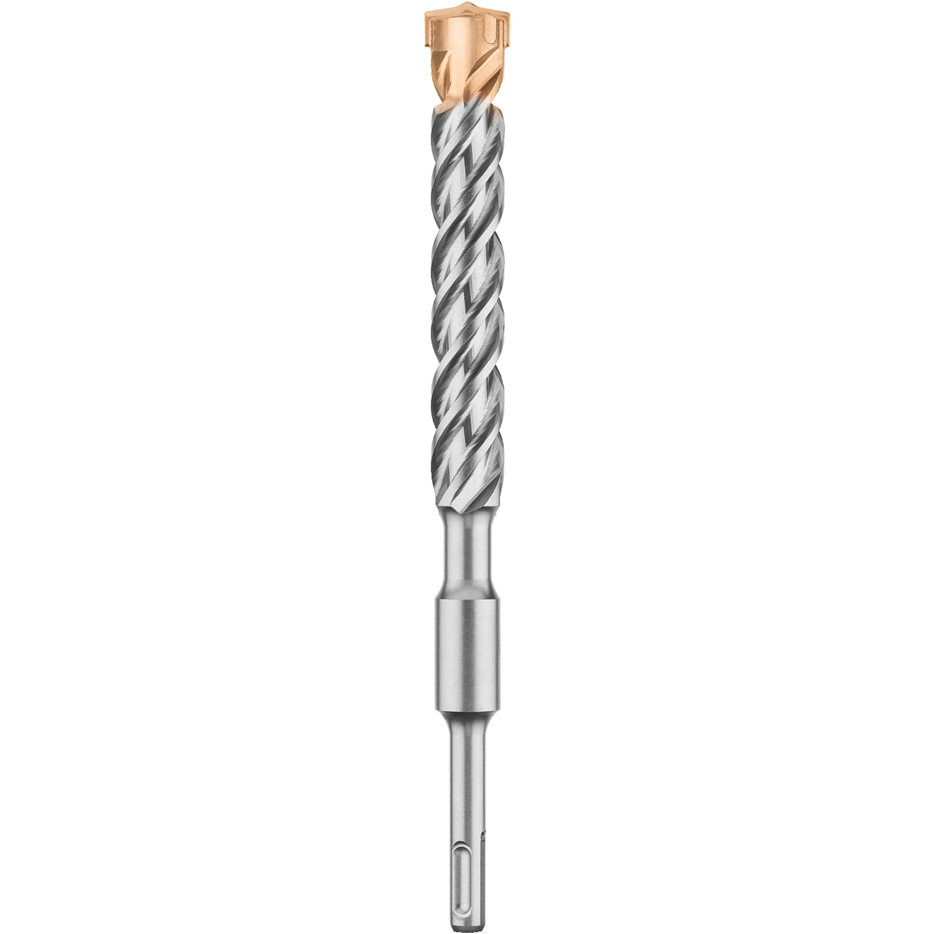 3/8" x 12" High Impact Full Head Carbide Drill Bits, SDS+ Shank, Solid Rock Carbide™ Tip, 4 Flute Design, 10" Usable Length, DeWalt® DW55300