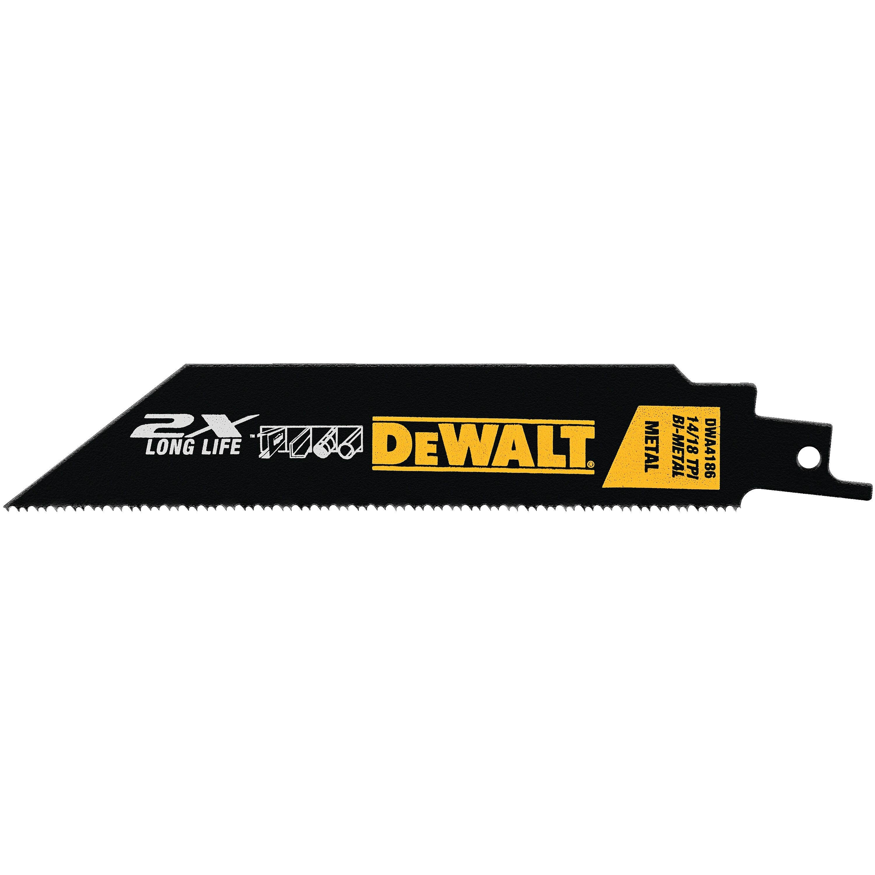 6IN 14/18TPI 2X METAL RECIP BLD-5PK