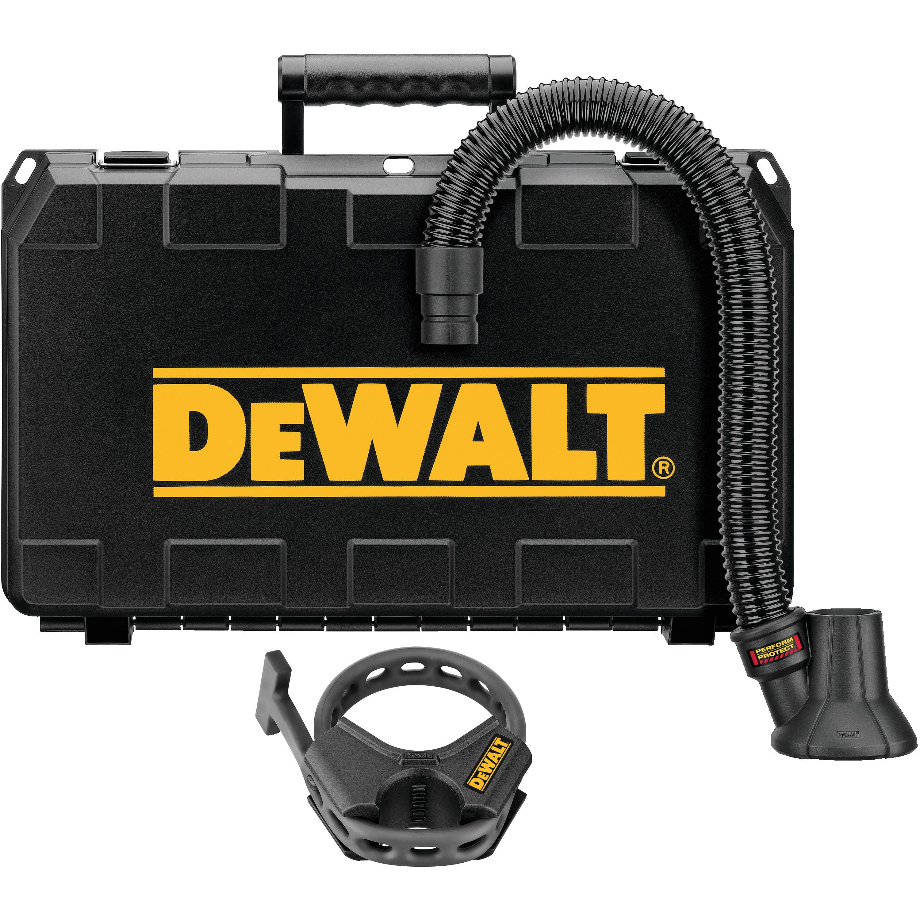 DeWalt® DWH052K Large Hammer Dust Extraction - Demolition, Compatible with D25960 / D25980 & Most 1-1/8" Electric Pavement Breakers, Accepts Pointed & Flat Chisels up to 1-1/4" Wide, Fits DW Universal Hose Connector