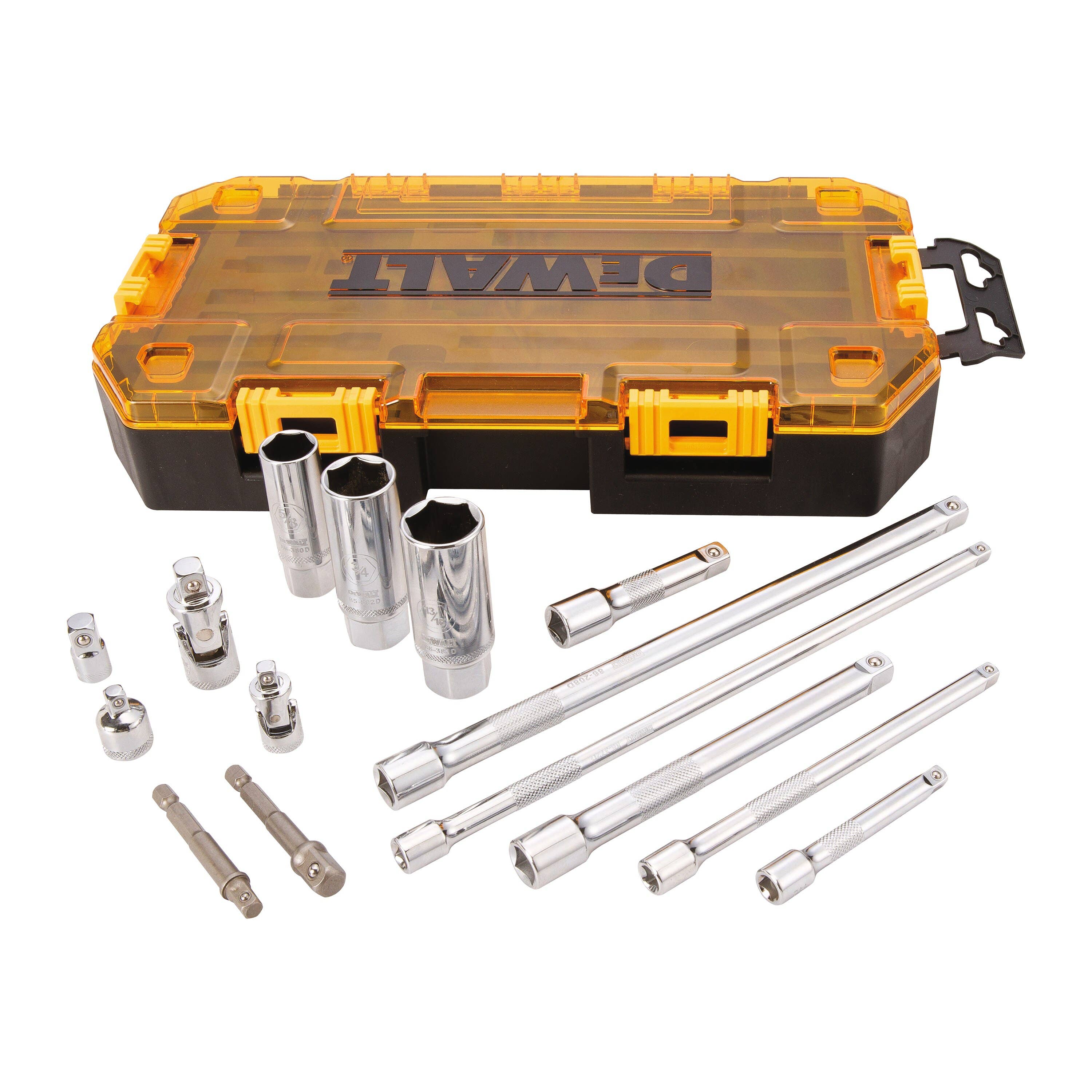 15 Piece 1 4 3 8 Drive Accessory Set DWMT73807 Tanner