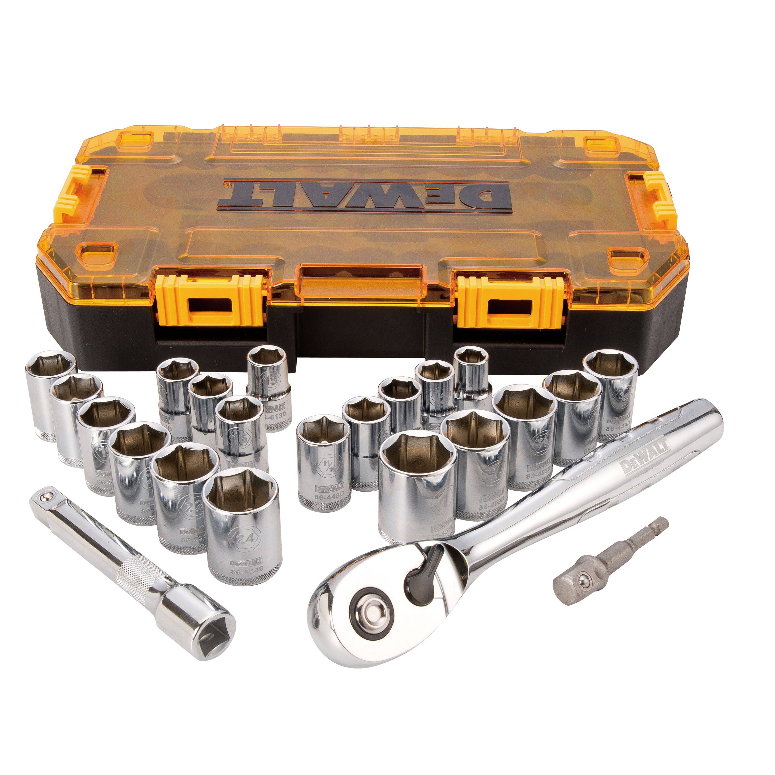 23 Piece 1/2" Drive Socket Set, DeWalt® DWMT73813