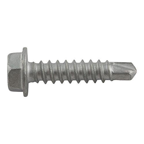 #12-14 x 3/4" Drilit Self-Drilling Screws, 5/16" Hex Washer Head, #1 Point, Case Hardened Carbon Steel with Stalgard Coating