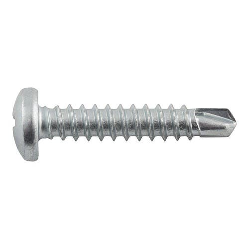 #8-18 x 1" Drilit Self-Drilling Screws, #2 Pan Phillips Head, #2 Point, Case Hardened Carbon Steel with Stalgard Coating
