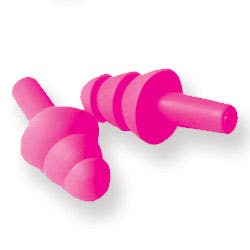 Pink Uncorded Reusable Earplugs, NRR 25dB, Triple Flanged Design