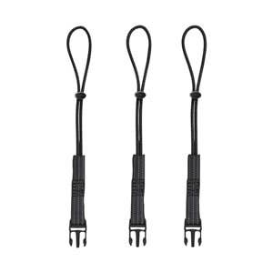 Ergodyne Squids Detachable Tool Lanyard Loops, Adjustable Barrel Lock End, Quick Connect Buckle for Exchanging Multiple Tools, Black