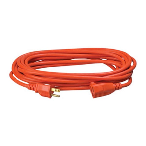 100' 14/3 SJTW Red Vinyl Outdoor Extension Cord