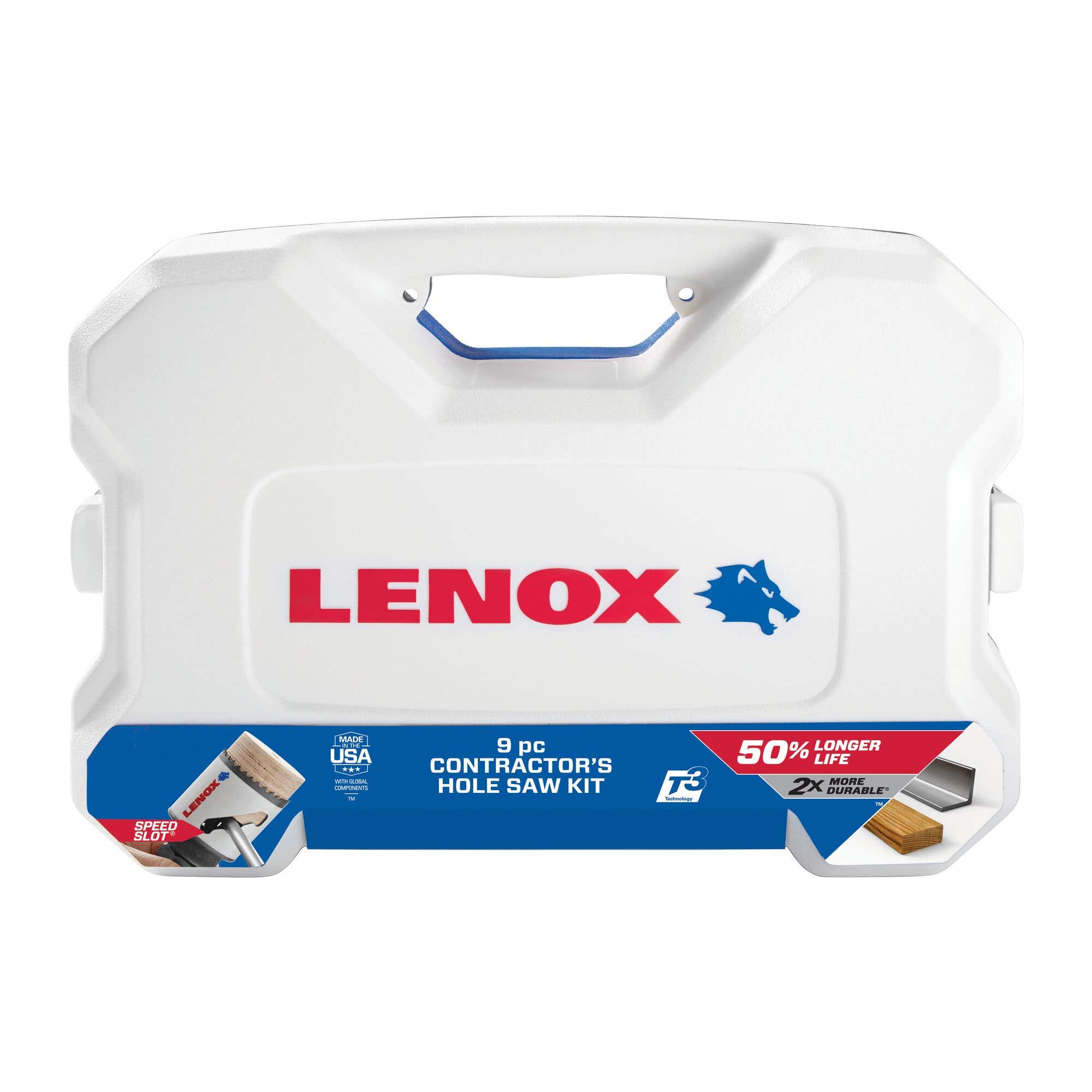 9-Piece Large Contractor's Speed Slot Hole Saw Kit, Lenox 30374500G